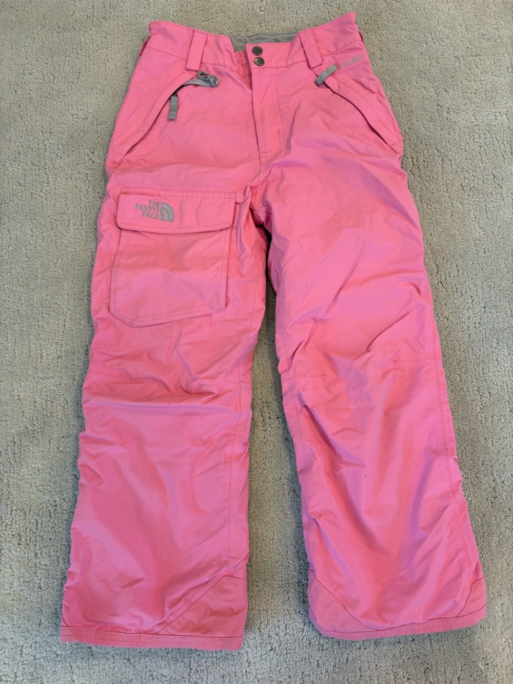 The North Face HYVENT Youth Girls Size 10/12 Med Bubblegum Pink Ski Snow Pants